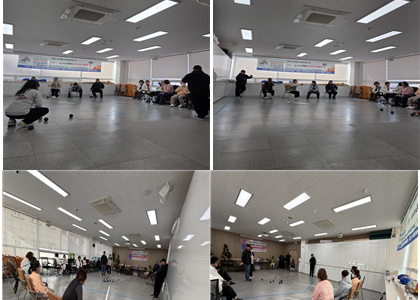 장애인체력증진 보치아 수업